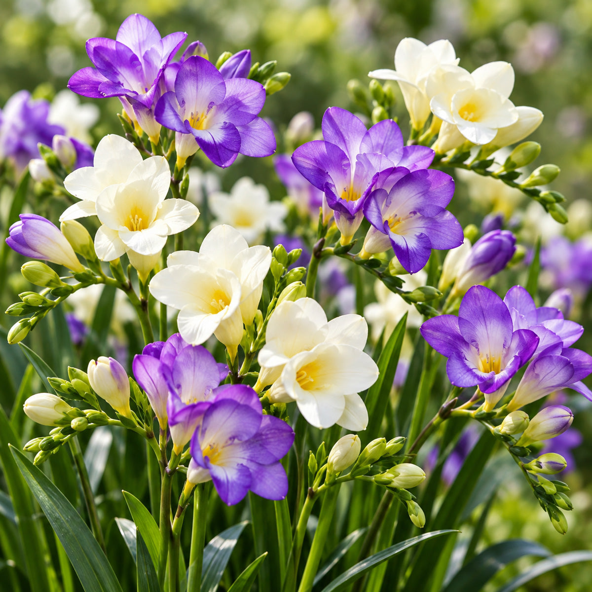 Freesia Giant Blue And White Blend