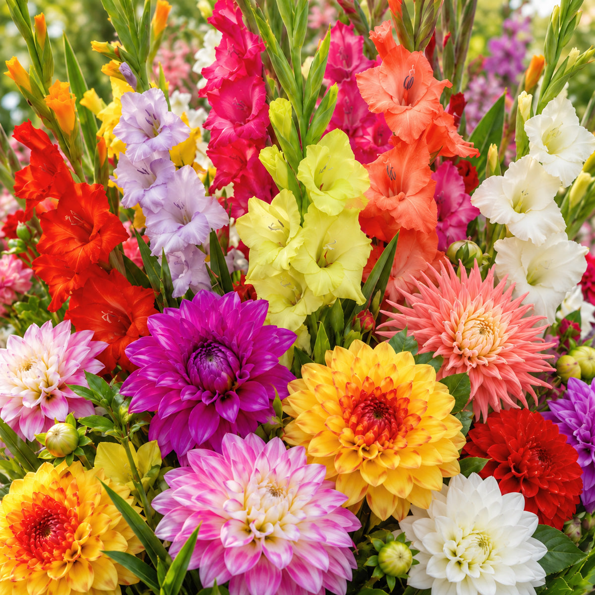 Sensational Summer Duo- Dahlias & Gladioli
