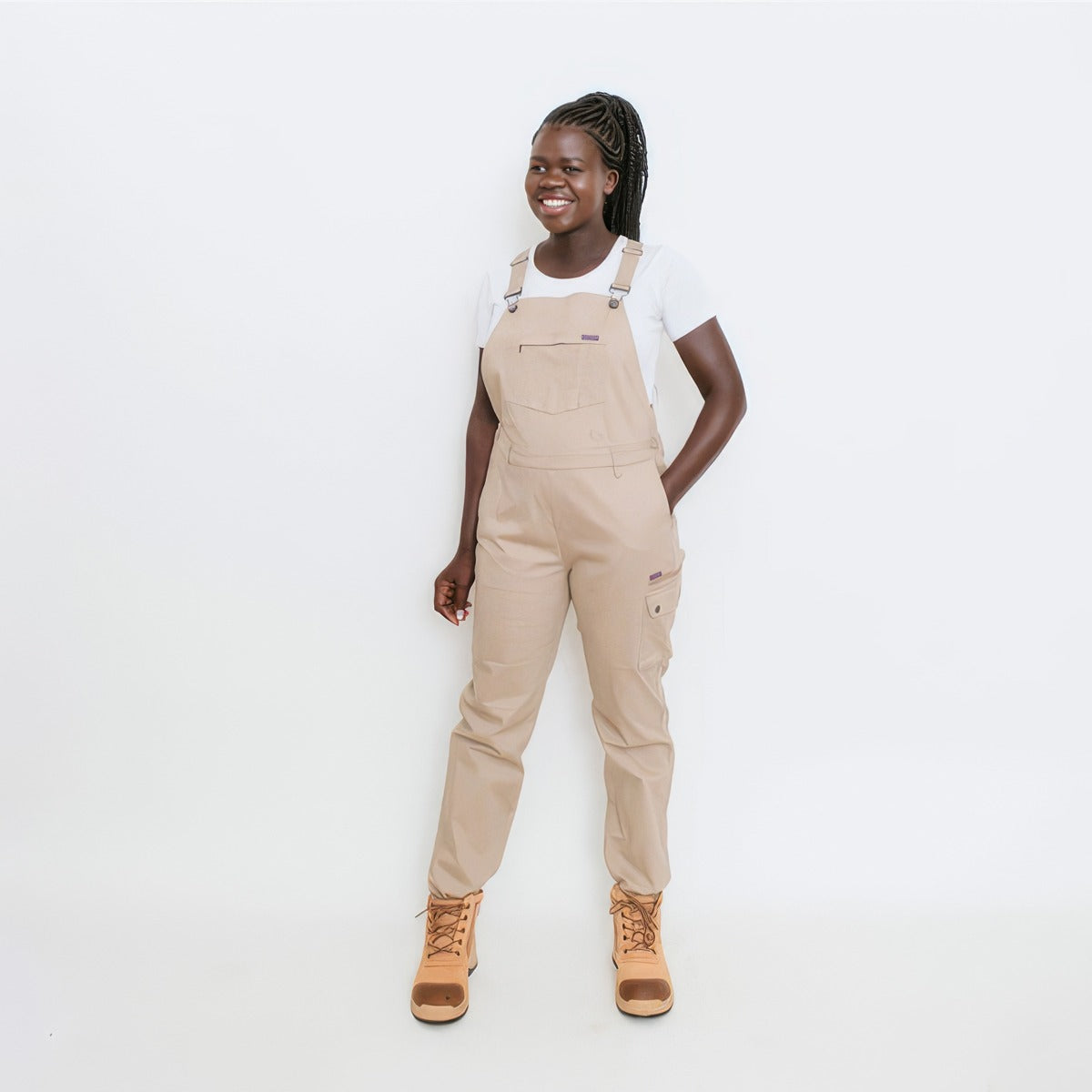 Green Hip - All Women Overalls - Khaki - Size 16