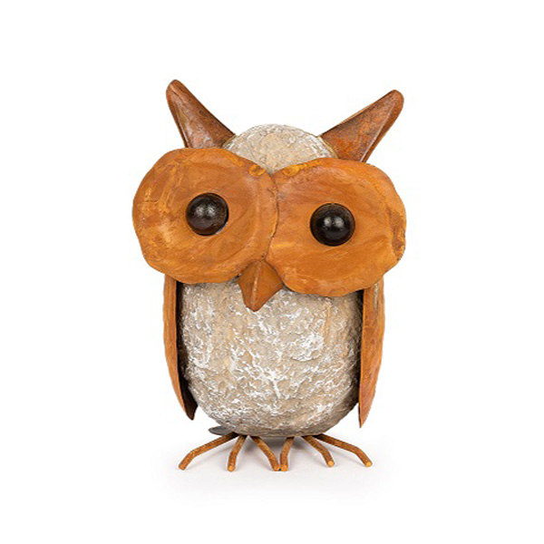 Owl- Resin/ Rust Small